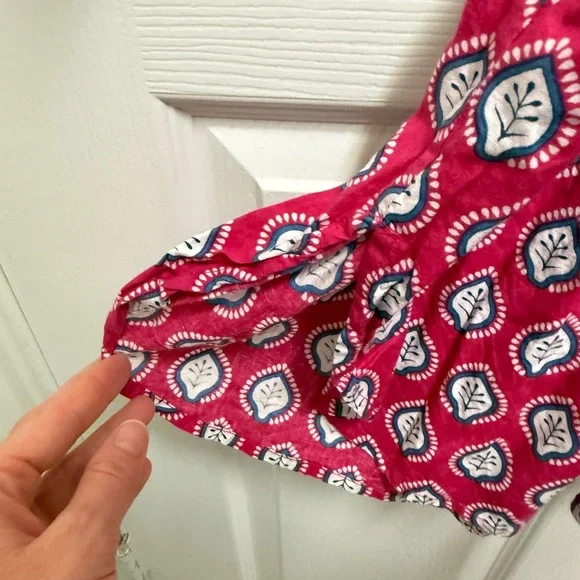 Caryn Lawn Pink Textile Braided Tie Waist Dress - Picture 9 of 16